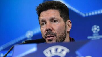 El técnico rojiblanco, Diego Pablo Simeone, compareció ante los medios en la rueda de prensa previa al partido de Champions League entre el Atlético de Madrid y el PSV de este miércoles.