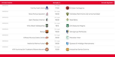 Clásico en la cumbre por ser líder: ElPozo-Movistar Inter