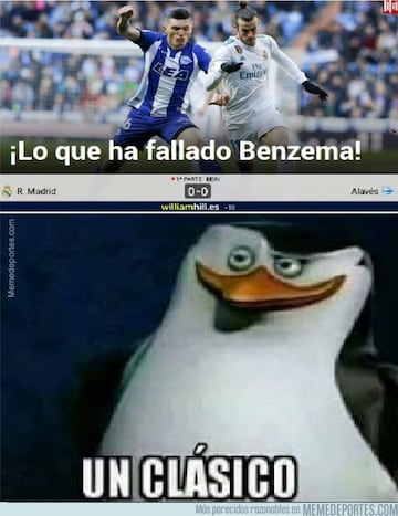 Benzema protagonista de los memes del Real Madrid-Alavés