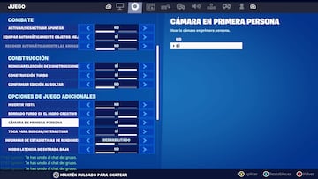 fortnite fps modo primera persona