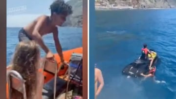 El peligroso paseo en Jet Ski del hijo de Cristiano