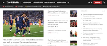 The New York Times destacó la goleada.