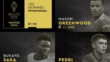 Pedri, del FC Barcelona, entre los candidatos a ganar el trofeo Kopa, el Balón de Oro para jugadores sub-21.