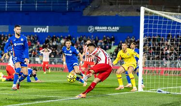 Ocasión del jugador rojiblanco Nico González. 
 
