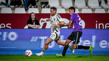 Lazo, en un partido con el Albacete.