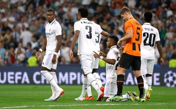 1-0. Rodrygo marca el primer gol.