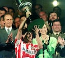Los jugadores del Atlético de la histórica Copa del 92 ganada al Real Madrid