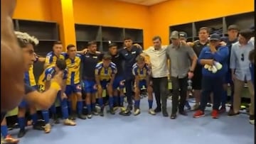 Un jugador de la U. de Conce toma la palabra en la arenga y remece al DT y a 5 compañeros