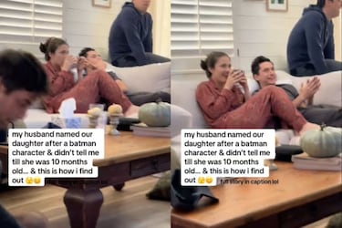 Descubre que su marido puso el nombre de un personaje de Batman a su hija y lo mantuvo en secreto durante 10 meses