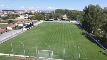 El estadio Jesús María Pereda, de Medina de Pomar.