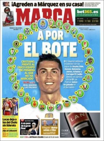 Portadas de la prensa mundial