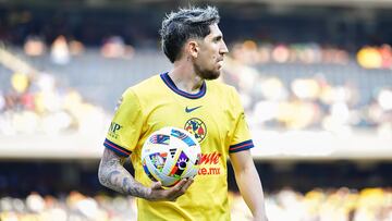 Diego Valdes of America during the match between Aston Villa and America as part of FC Series Summer Cup 2024 at Soldier Field Stadium on August 03, 2024, in Chicago, Illinois, United States.