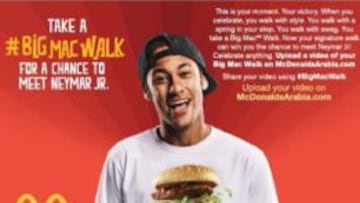 Retiran un anuncio de Neymar en La Meca por "ofensivo"