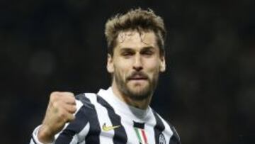 Juventus celebra su gol al Milan en San Siro, el pasado d&iacute;a 2 de marzo.