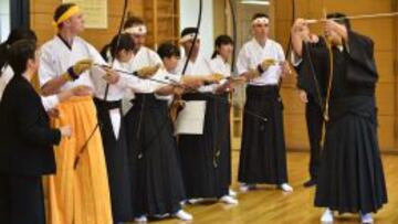 Froome y Purito, de arqueros.