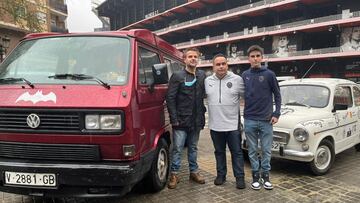 Un 600 y una furgoneta lideran la caravana valencianista para la final de Copa