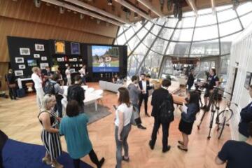 La casa, diseñada exclusivamente para el concurso durante la Eurocopa 2016, tiene unas vistas impresionantes de París. 