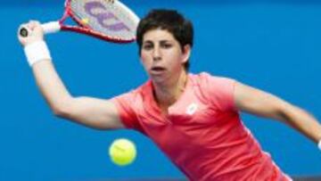 Carla Suárez durante el partido ante Kuznetsova.