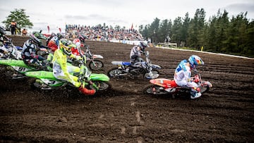 Jorge Prado lidera una salida con la GasGas en el MXGP de Galicia.