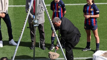 Barça coach Xavi Hernández, departing captain Sergio Busquets and president Joan Laporta were among those to take part in the ceremony.