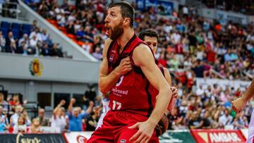 Fran Vázquez, durante un partido de la Liga ACB con el Casademont Zaragoza