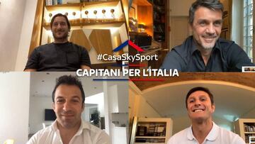 Maldini, junto a Zanetti, Del Piero y Francesco Totti,