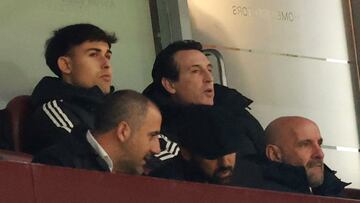Emery durante el partido de Premier League contra el West Ham.