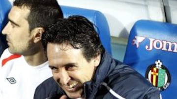 Unai Emery, entrenador del Sevilla en el encuentro de liga contra el Getafe en el Coliseum Alfonso Perez.
