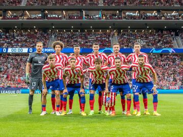 Once inicial del Atlético.