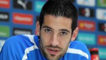 Kiko Casilla durante una rueda de prensa.