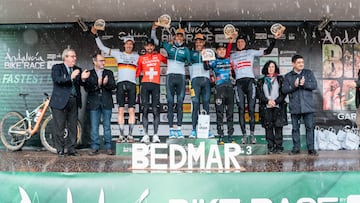 Ganadores de la primera etapa de la Andaluc¨ªa Bike Race en categor¨ªa masculina.