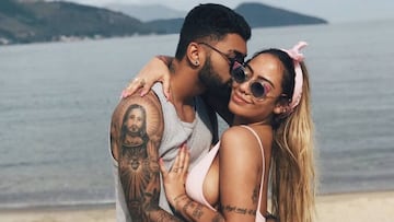 La gran declaración de amor de 'Gabigol' a la hermana de Neymar. Foto: Instagram