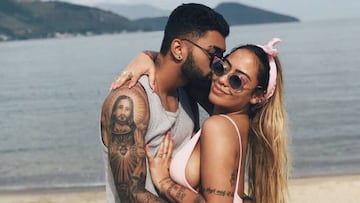 La gran declaraci&oacute;n de amor de &#039;Gabigol&#039; a la hermana de Neymar. Foto: Instagram