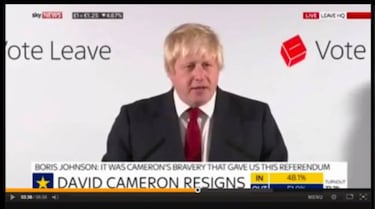 Suben a Pornhub un discurso de Boris Johnson sobre el Brexit