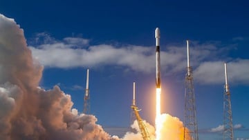 Falcon de Space X lanza al espacio 46 satélites Starlink para red de internet
