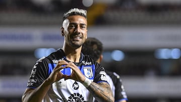 during the 3rd round match between Queretaro and Tigres UANL as part of the Torneo Clausura 2024 Liga MX at La Corregidora Stadium on January 28, 2024 in Santiago de Queretaro, Queretaro Mexico.