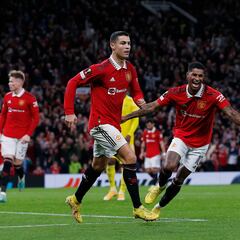 Marcus Rashford iguala marca de Cristiano Ronaldo con el Manchester United