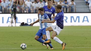 El Lazio somete a un Málaga que sumó su sexta derrota