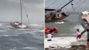 Una tormenta repentina en Formentera siembra el pánico en el mar
