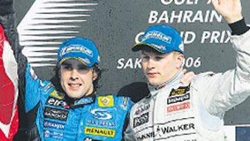 <b>PROTAGONISTAS. </b>Alonso y Raikkonen son la atracción de la F-1.