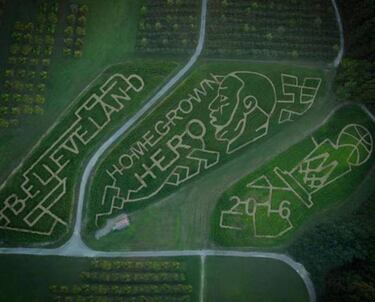 Los maizales de Ohio recuerdan la gesta de LeBron James