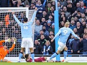 La otra toma del golazo de Haaland con el que superó el récord de Cristiano