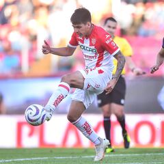 (L-R), Jorge Rodriguez of Necaxa and Jefferson Intriago of Mazatlan during the game Necaxa vs Mazatlan FC, corresponding to Round 16 of the Torneo Apertura 2023 of the Liga BBVA MX, at Victoria Stadium, on November 05, 2023.
<br><br>
(I-D), Jorge Rodriguez de Necaxa y Jefferson Intriago de Mazatlan durante el partido Necaxa vs Mazatlan FC, correspondiente a la Jornada 16 del Torneo Apertura 2023 de la Liga BBVA MX, en el Estadio Victoria, el 05 de Noviembre de 2023