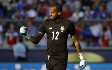 El portero Mejía de Nacional es seleccionado de Panamá y ha disputado 18 partidos con su selección.
