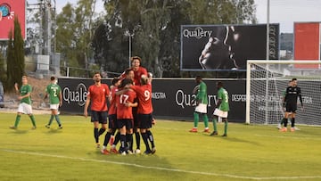 Imagen del partido entre el Toledo y el Guadalajara