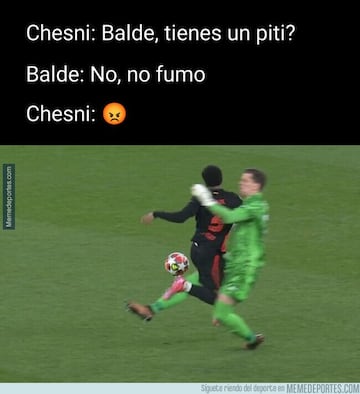 Szczesny no sale bien parado en los memes de las remontadas