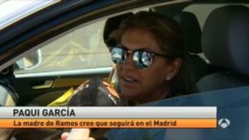 La madre de Sergio Ramos: "Quiere seguir en el Madrid"