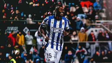 Sadiq Umar anotó el segundo gol de la Real Sociedad en Reus. /FOTO: REAL SOCIEDAD