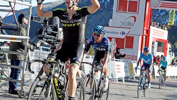 El britanico Adam Yates (Mitchelton Scott) se impone en la tercera etapa de la Volta a Catalunya, de 179 kilometros con inicio en Sant Feliu de Guixols y final en la estacion de esqui de Vallter 2000, en la que Thomas De Gendt (Lotto Soudal) salvó el liderato.