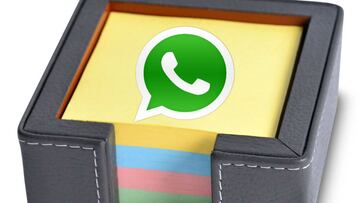 Cómo guardar un chat o mensaje en una nota post-it de WhatsApp